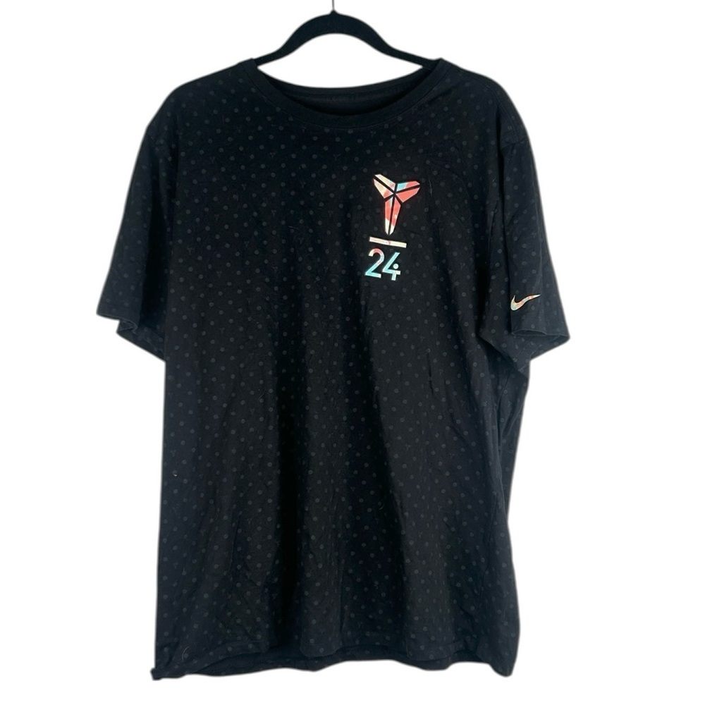 Nike Men's Kobe Bryant Mamba Multi‎ Colored Logo Black Graphic T-Shirt Size XL